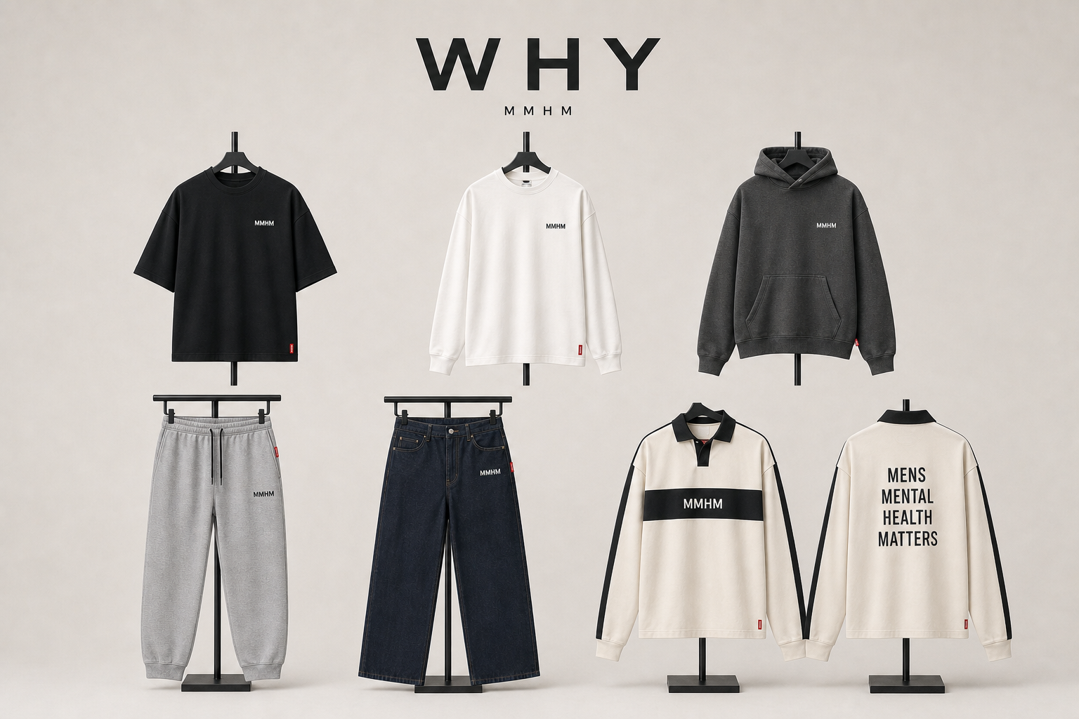WHY MMHM first wave clothing lookbook